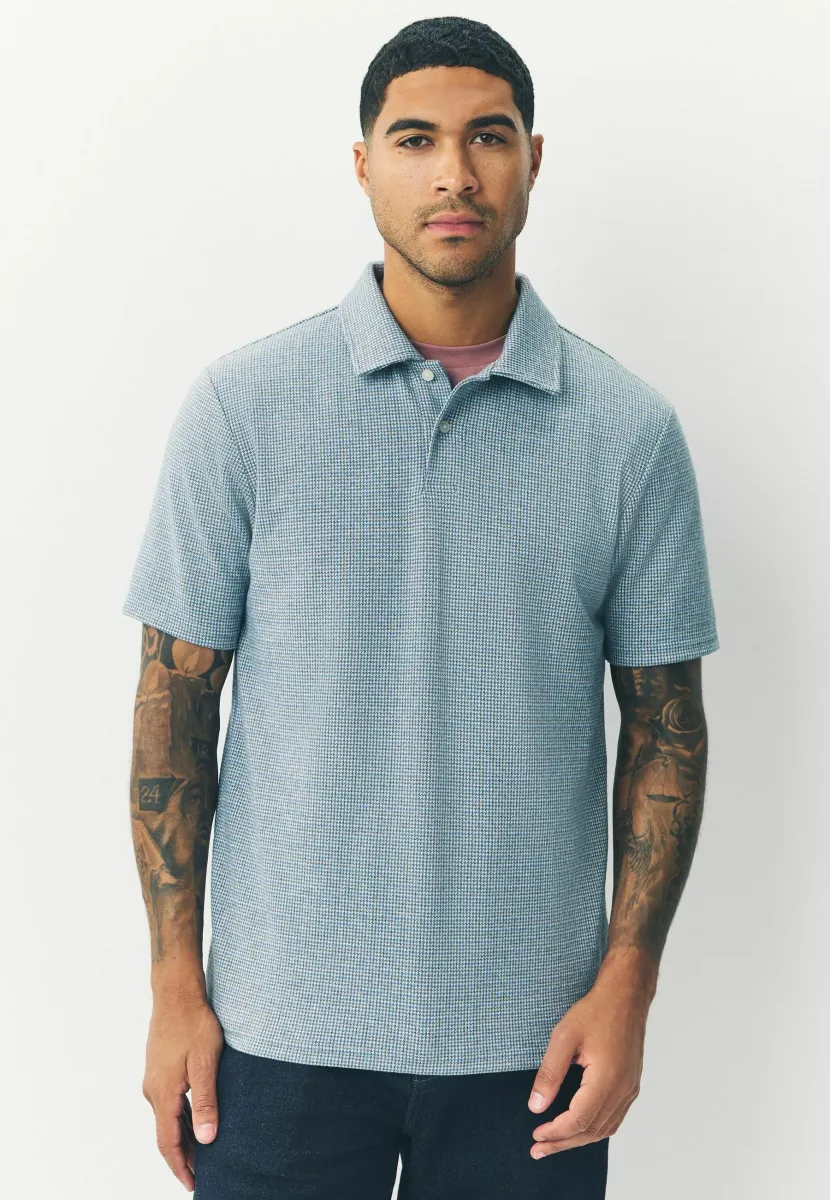 REGULAR FIT - HERITAGE BRUSHED PATTERN  - Poloshirt - blue