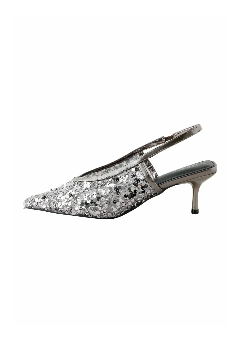 REGULAR FIT - High Heel Pumps - pewter sequin