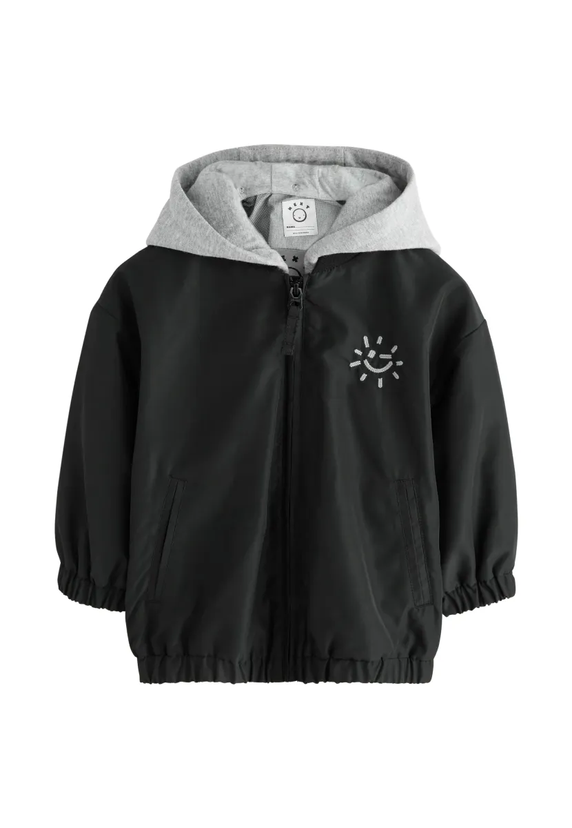 REGULAR FIT - HOODED - Bomberjacke - black