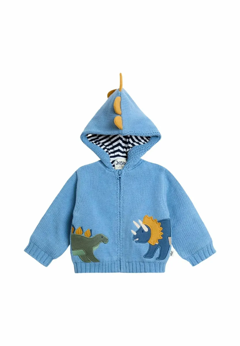REGULAR FIT - HOODED COSY  - Strickjacke - blue