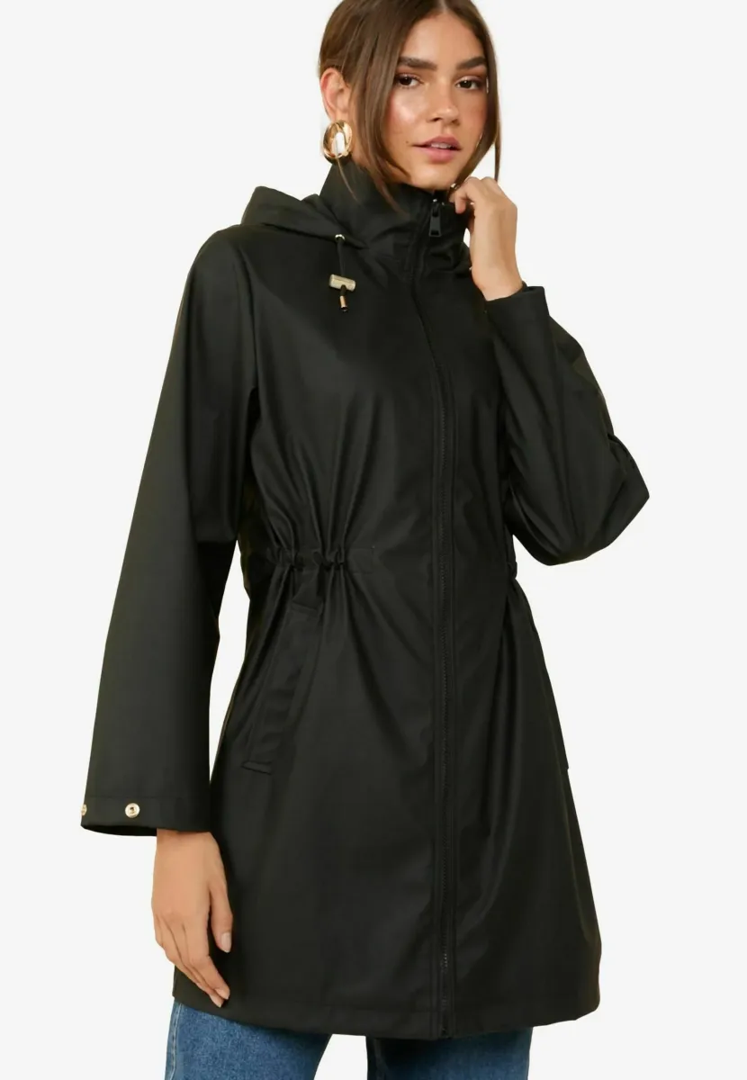 REGULAR FIT - HOODED RAIN - Regenjacke / wasserabweisende Jacke - black