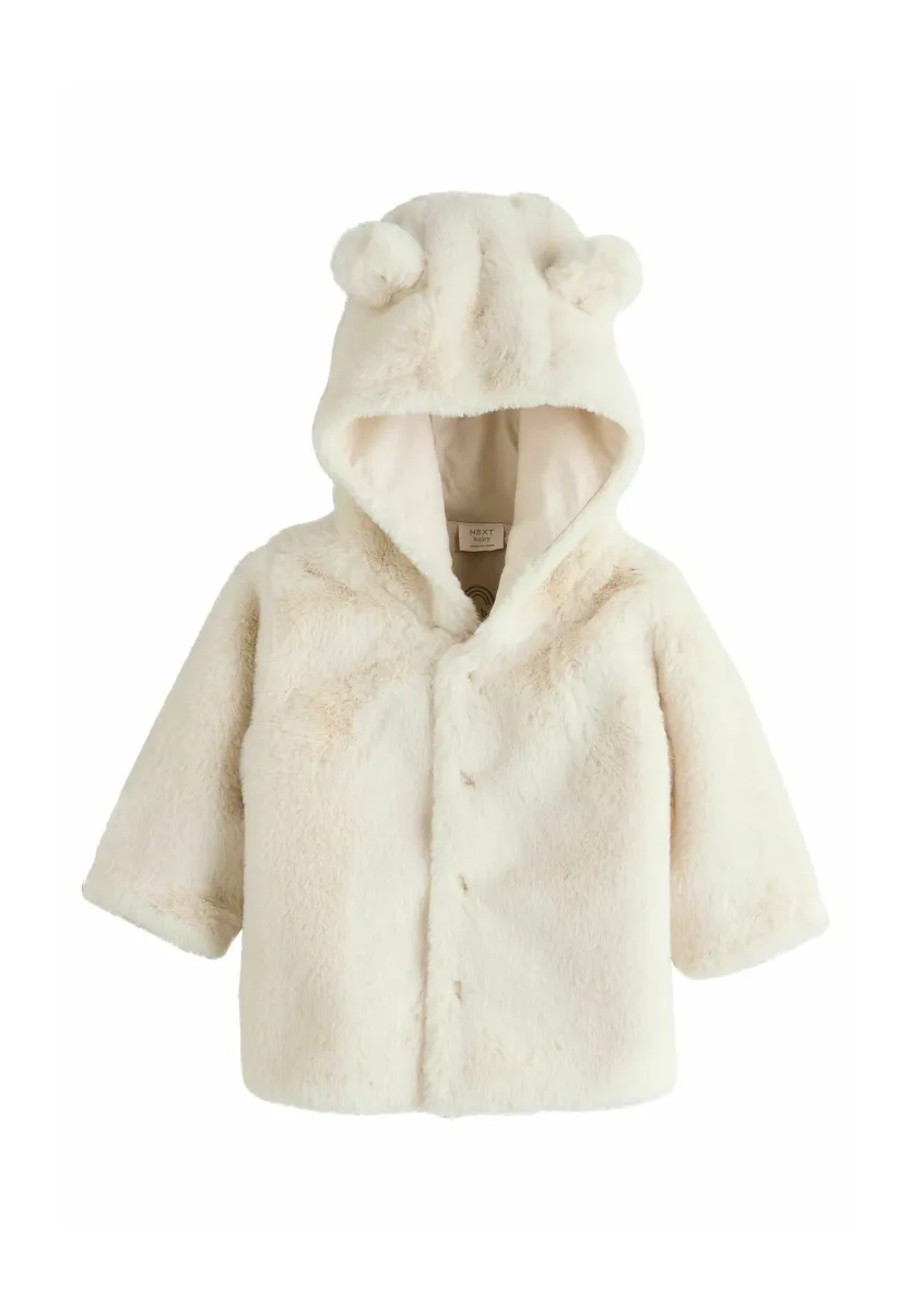 REGULAR FIT-HOODED - Winterjacke - white