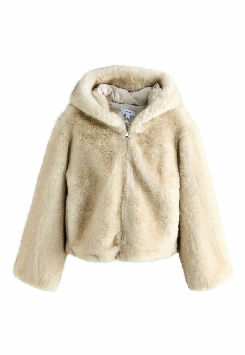 REGULAR FIT - HOODED ZIP THROUGH  - Winterjacke - white