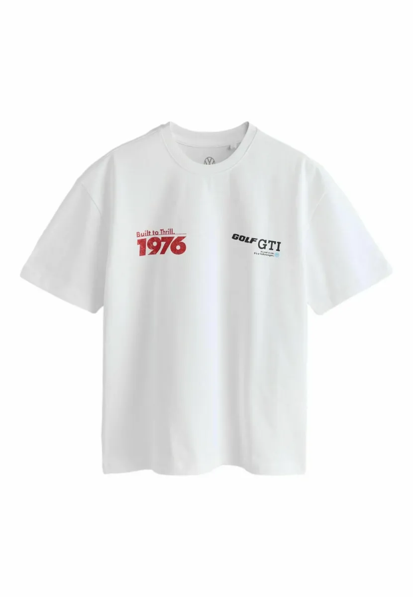 REGULAR FIT - HOT HATCH CAR GRAPHIC - T-Shirt print - white