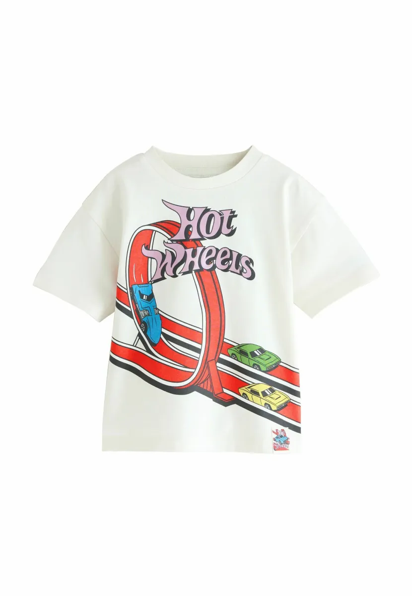 REGULAR FIT - HOT WHEELS - T-Shirt print - ecru