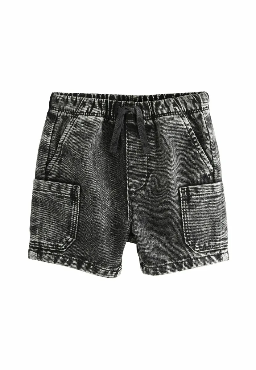 REGULAR FIT - Jeans Shorts - grey