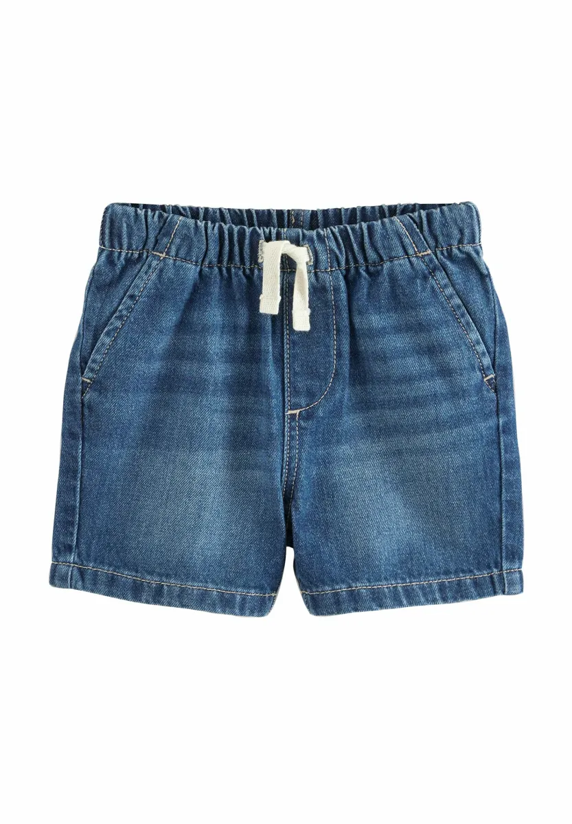 REGULAR FIT - Jeans Shorts - mid blue