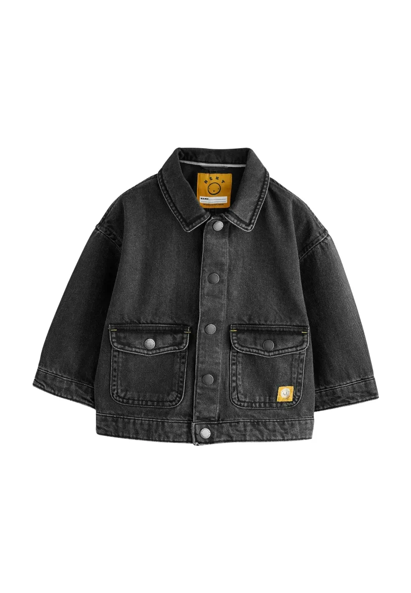 REGULAR FIT - Jeansjacke - black