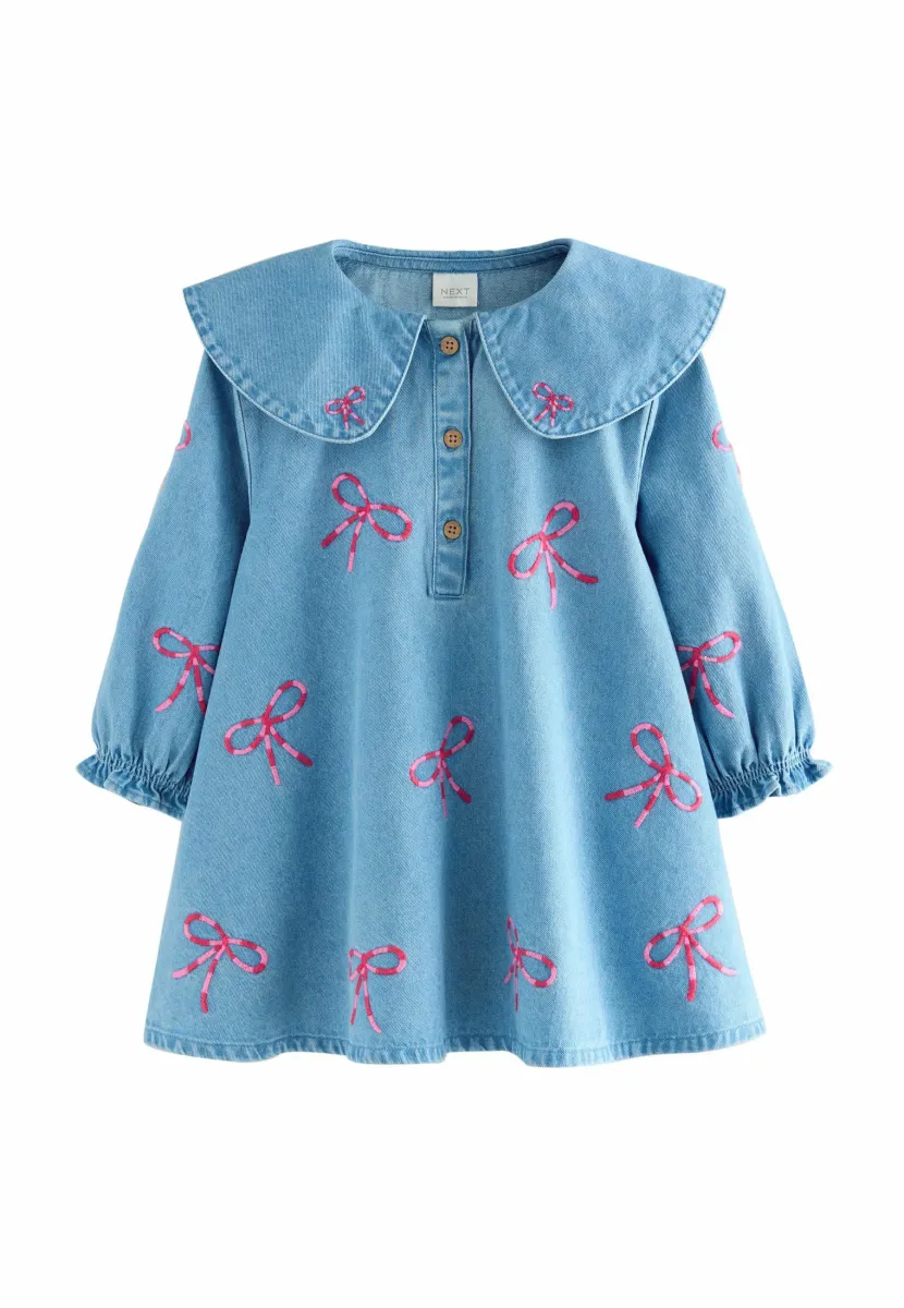REGULAR FIT  - Jeanskleid - bow embroidered