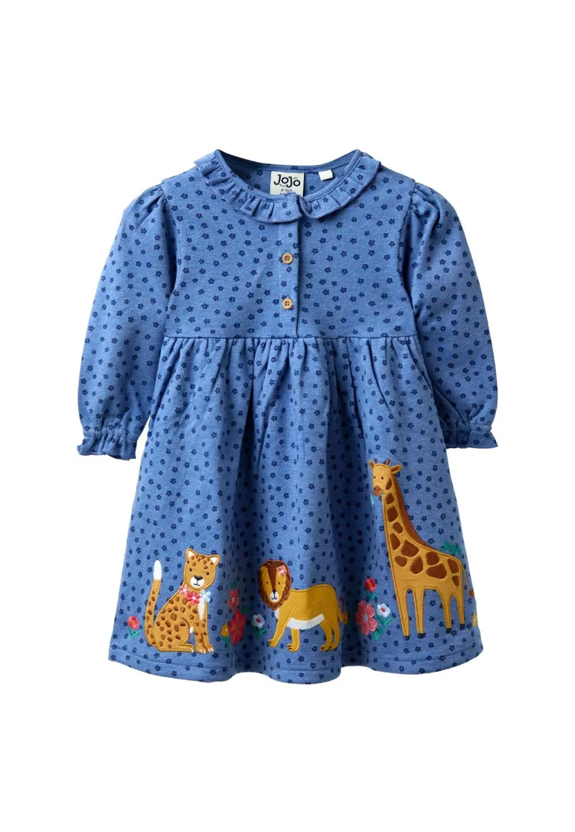 REGULAR FIT - Jerseykleid - blue