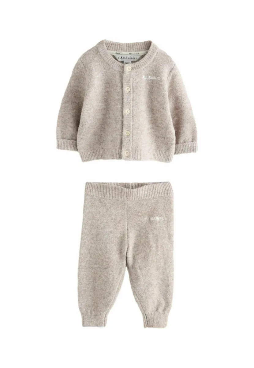 REGULAR FIT -  JOGGERS SET   - Strickjacke - neutral