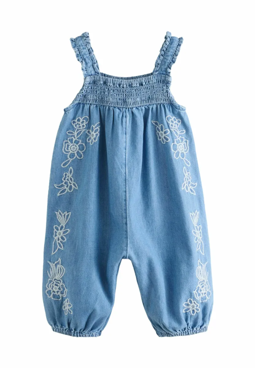 REGULAR FIT - Jumpsuit - denim embroidered