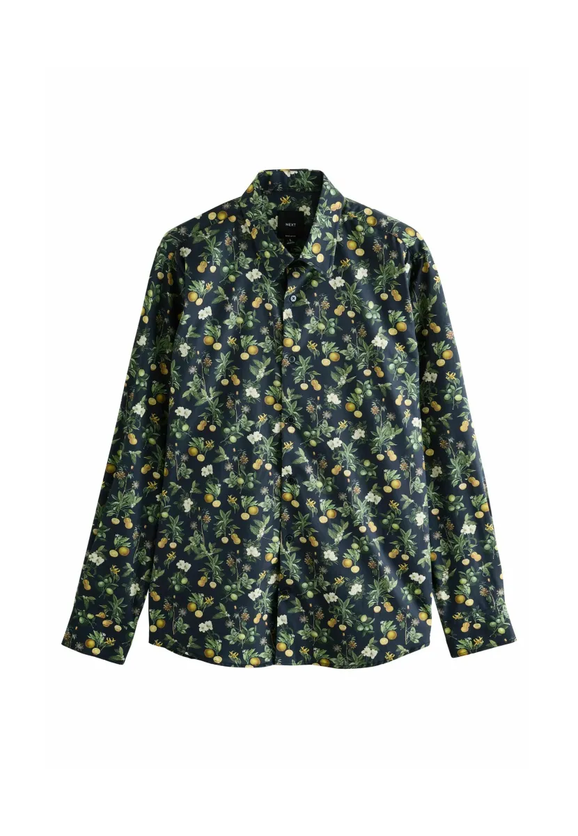 REGULAR FIT KEW COLLECTION FLORAL LONG SLEEVE SINGLE CUFF  - Hemd - navy