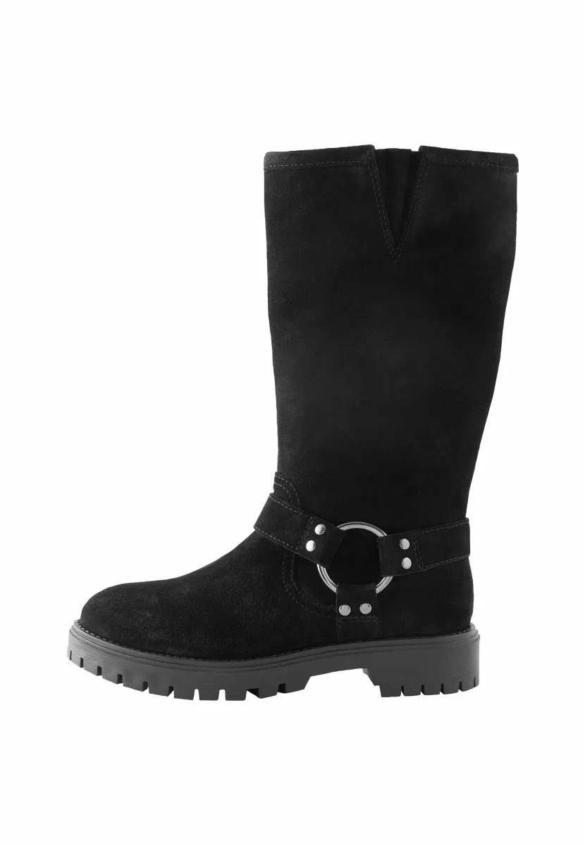REGULAR FIT - KNEE HIGH   - Stiefel - black suede