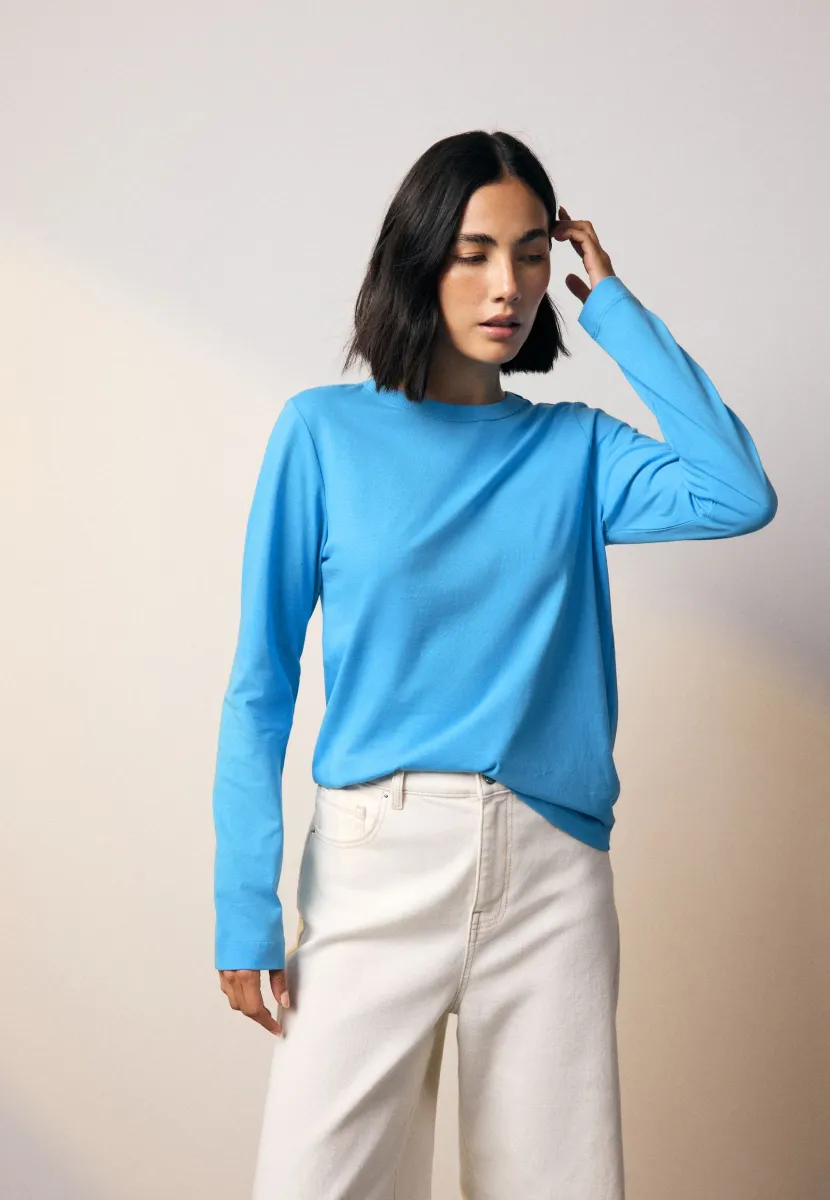 REGULAR FIT - Langarmshirt - bright blue