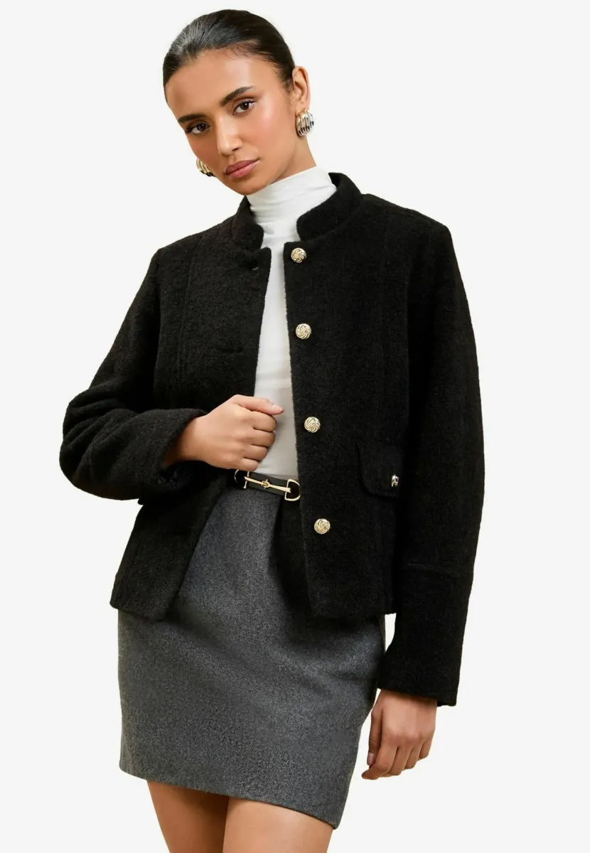 REGULAR FIT  - Leichte Jacke - black