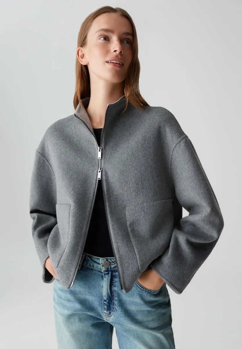 REGULAR FIT - Leichte Jacke - easy grey