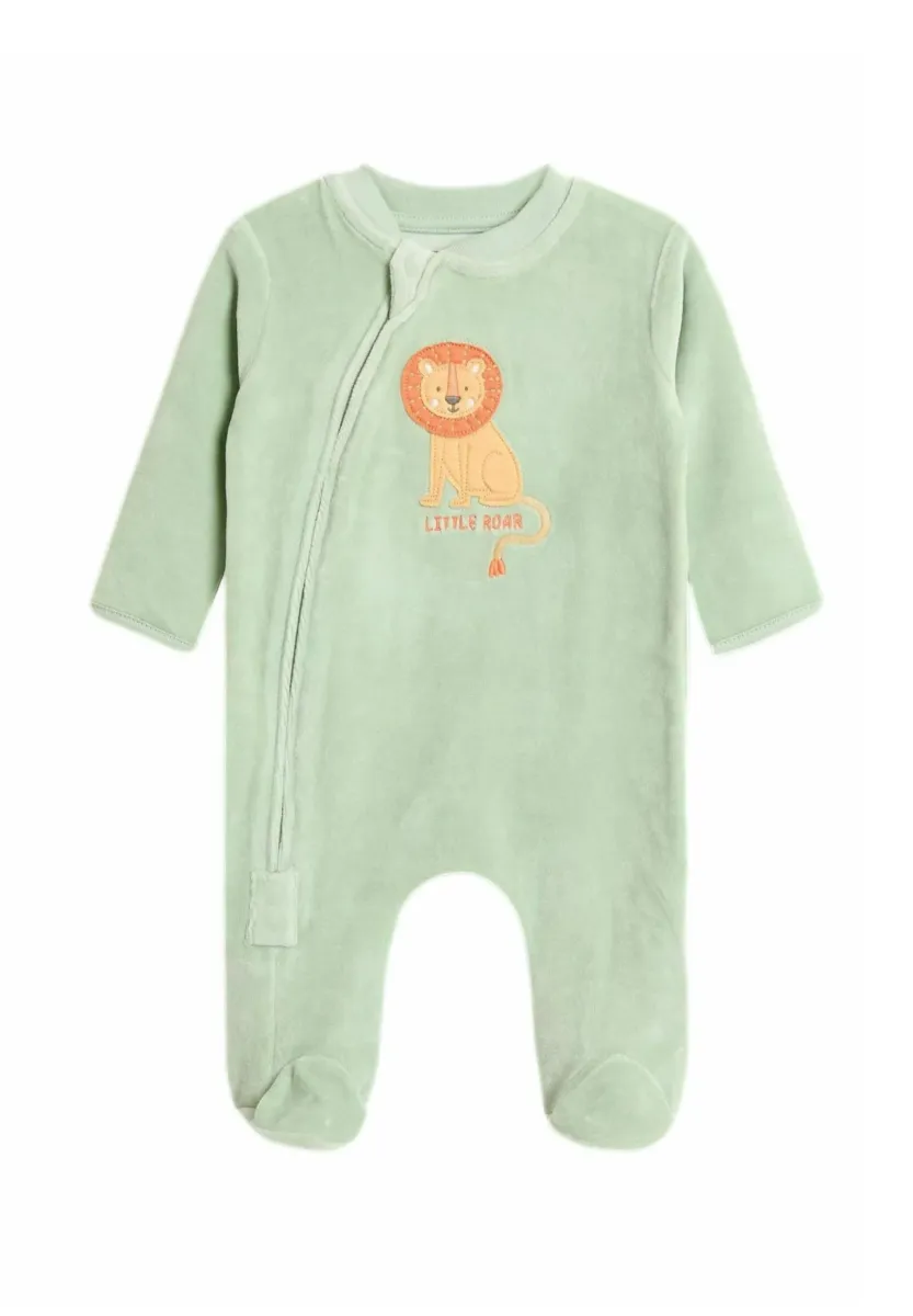 REGULAR FIT - LION APPLIQUE ALL-IN-ONE - Strampler - green