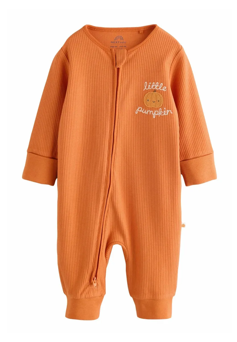 REGULAR FIT - LITTLE PUMPKIN TWO WAY ZIP - Pyjama - rust brown