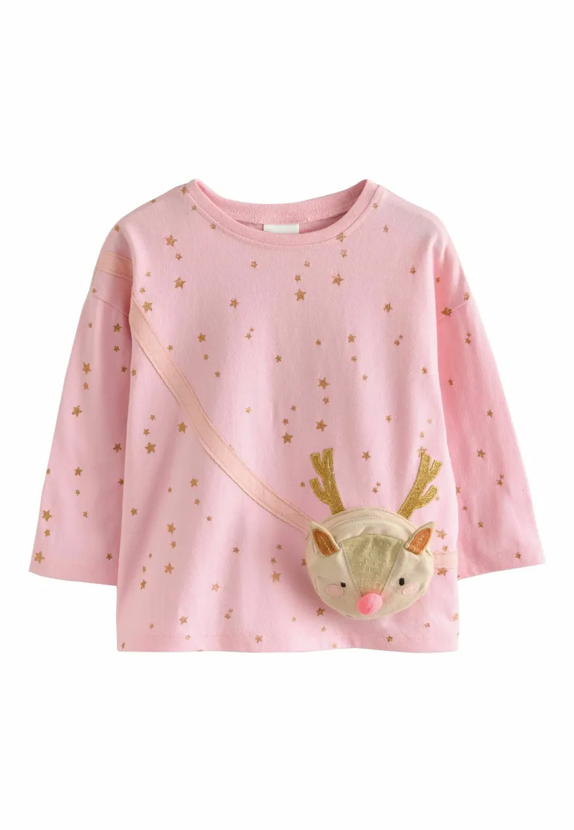 REGULAR FIT  LONG SLEEVE BAG - Langarmshirt - pink reindeer