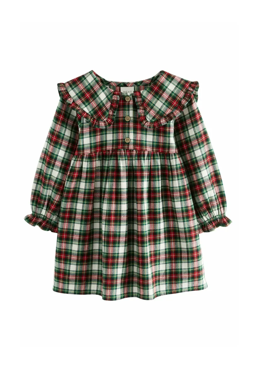 REGULAR FIT - LONG SLEEVE - Blusenkleid - red green check