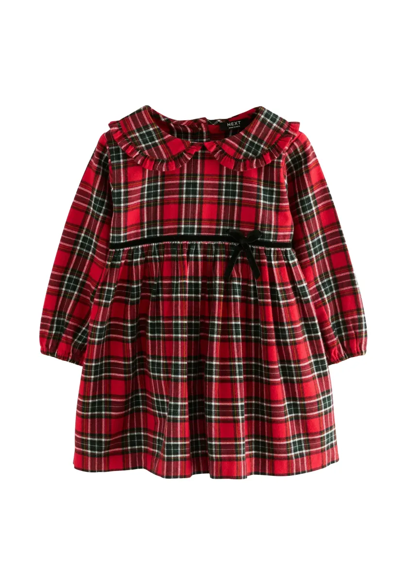 REGULAR FIT - LONG SLEEVE COLLAR - Freizeitkleid - red check
