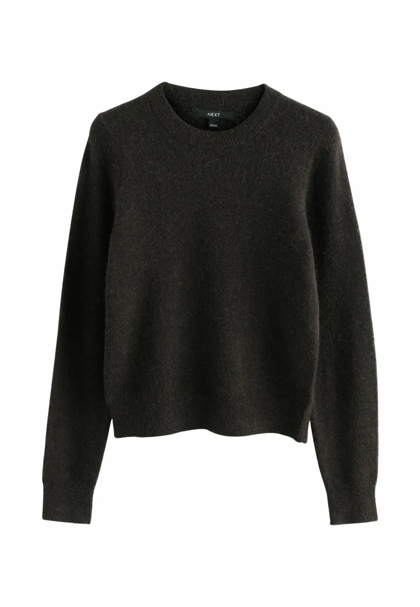 REGULAR FIT - LONG SLEEVE CREW NECK  - Strickpullover - chocolate brown