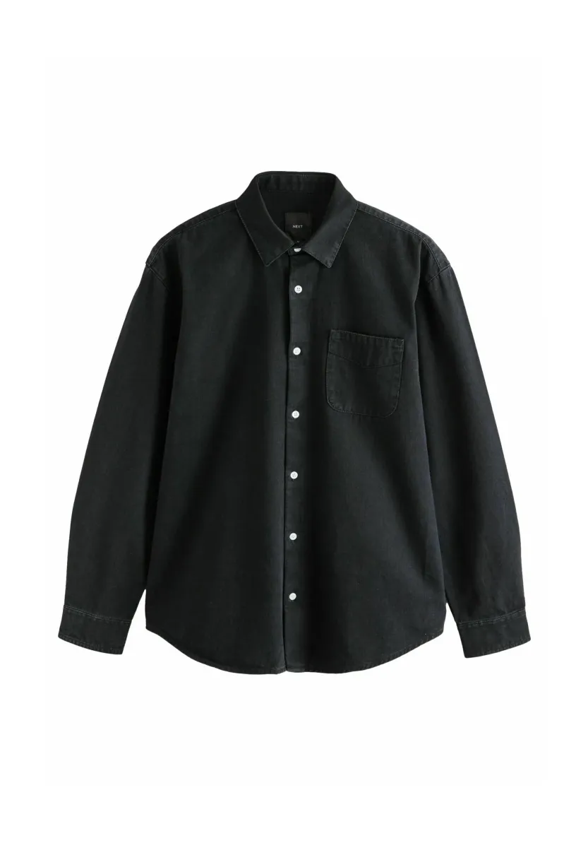 REGULAR FIT - LONG SLEEVE - Hemd - black