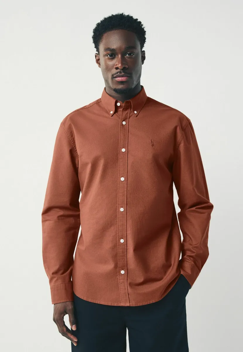 REGULAR FIT - LONG SLEEVE  - Hemd - rust brown