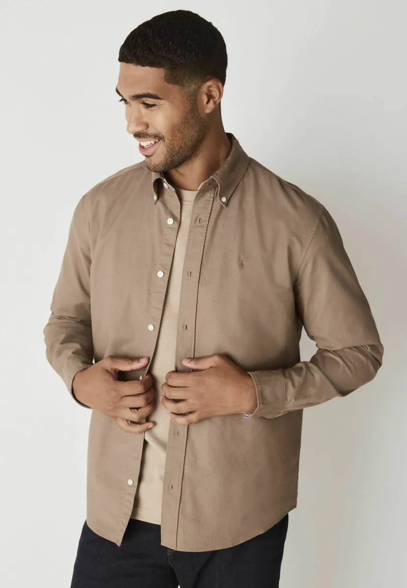 REGULAR FIT - LONG SLEEVE  - Hemd - stone natural