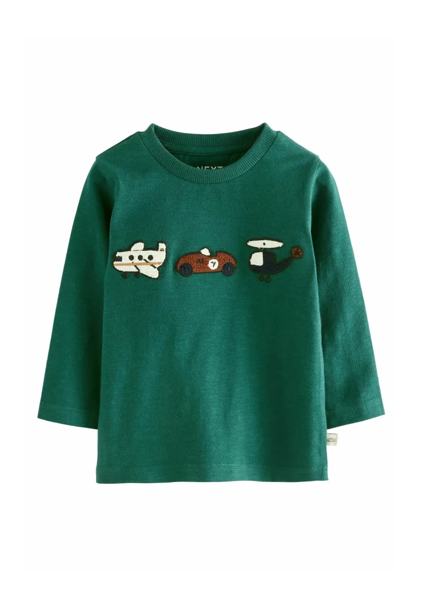 REGULAR FIT - LONG SLEEVE - Langarmshirt - green transport