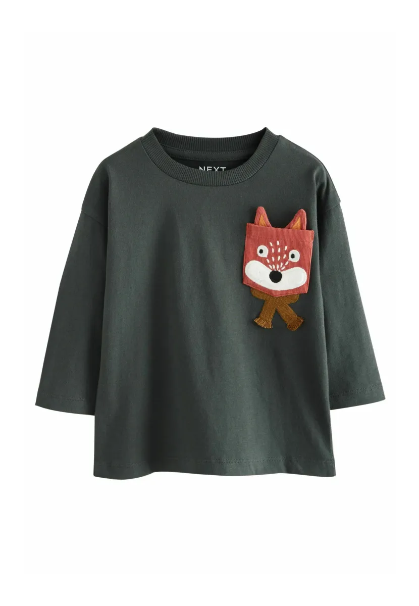 REGULAR FIT - LONG SLEEVE - Langarmshirt - grey fox pocket