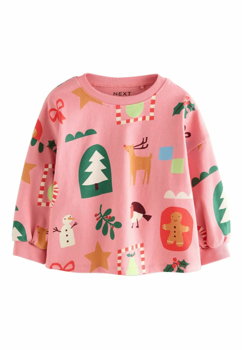 REGULAR FIT - LONG SLEEVE - Langarmshirt - pink christmas