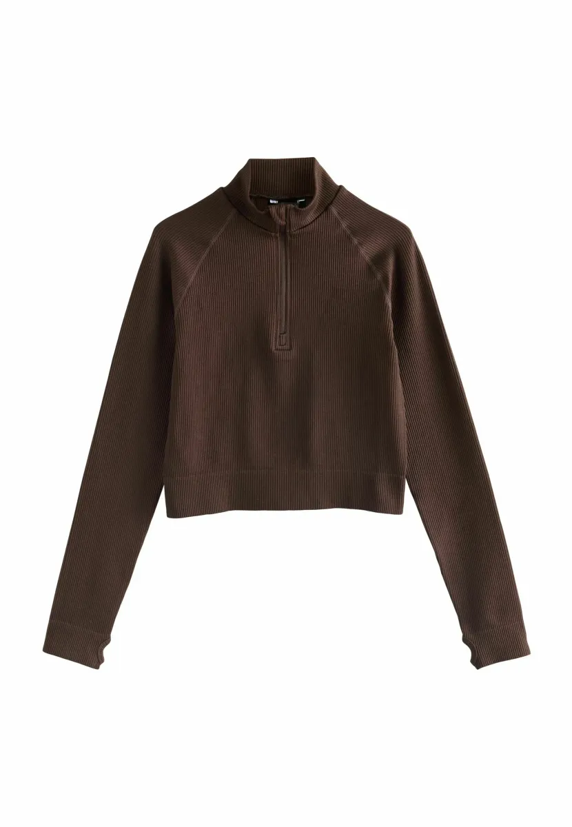 REGULAR FIT -  LONG SLEEVE  - Strickpullover - chocolate brown