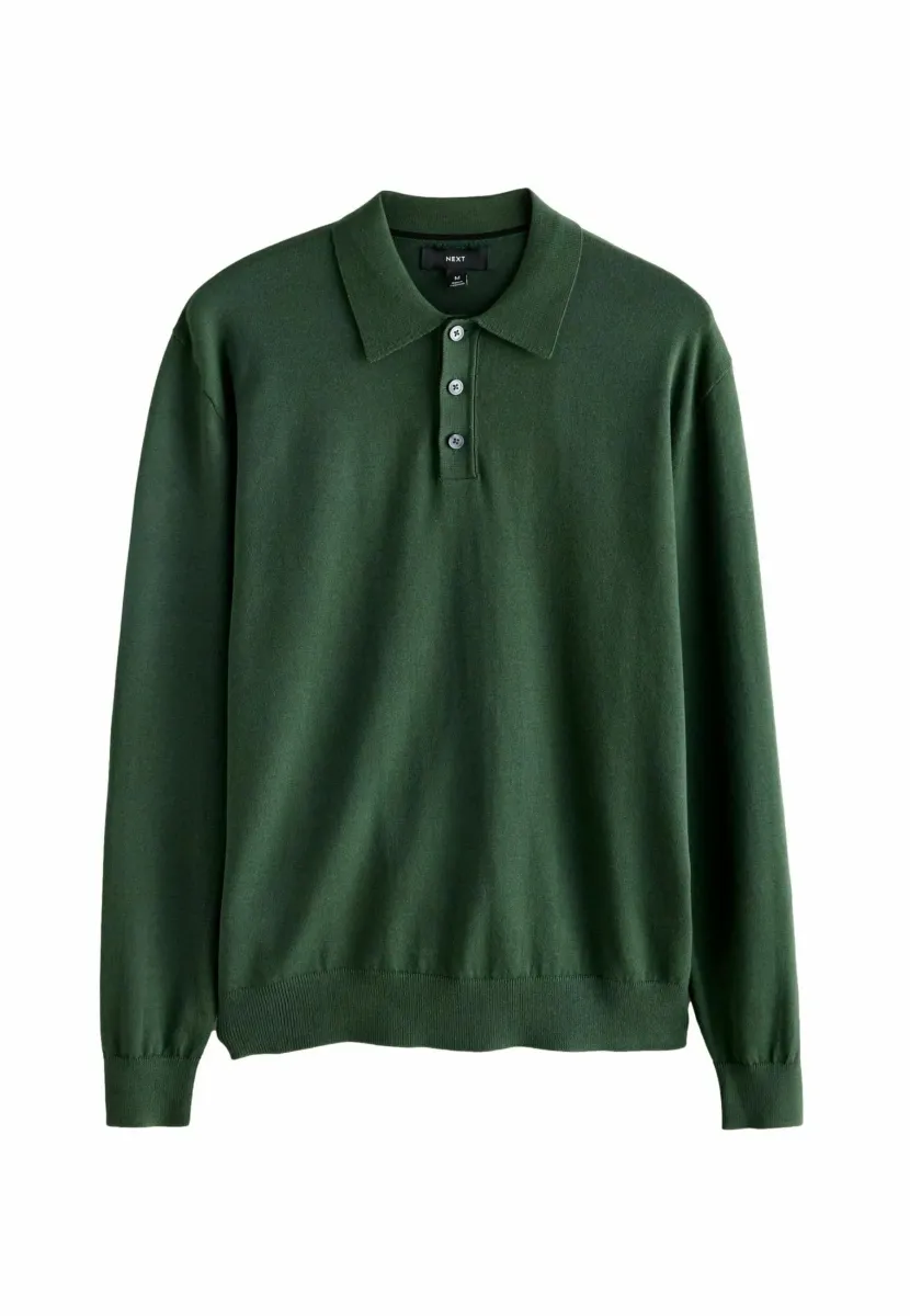 REGULAR FIT -LONG SLEEVE  - Strickpullover - dark green