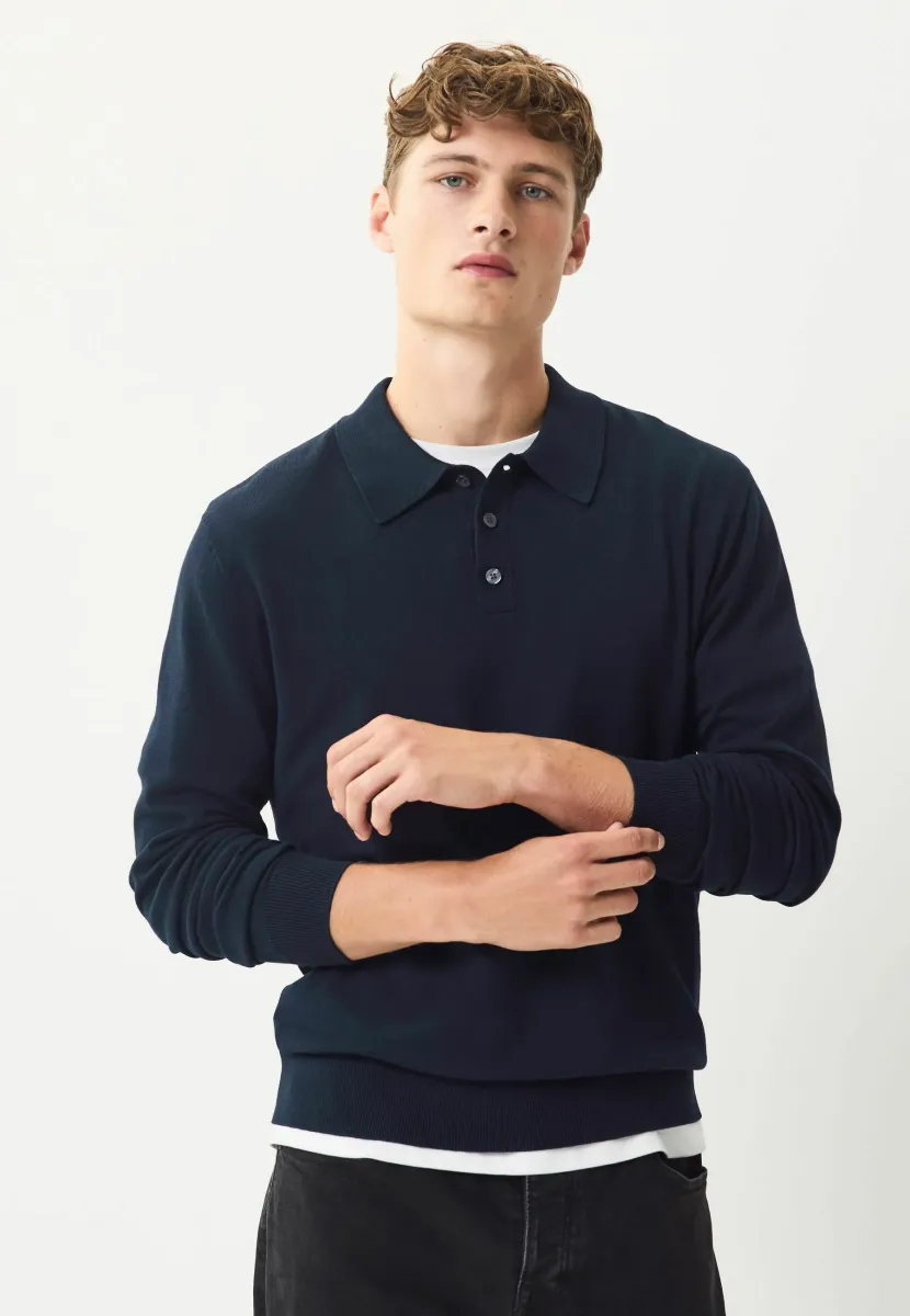 REGULAR FIT -LONG SLEEVE  - Strickpullover - navy blue