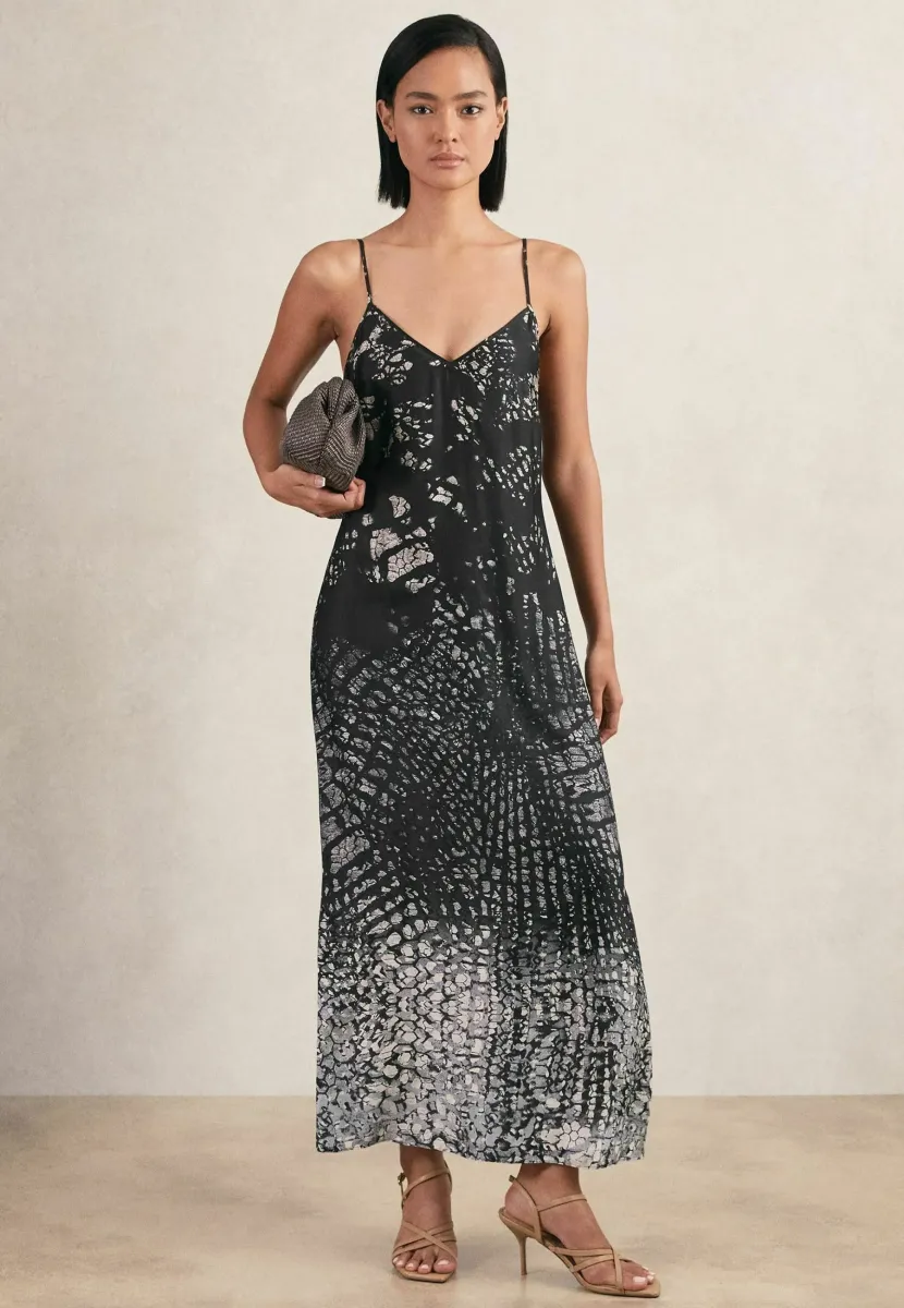 REGULAR FIT - LORNIE PRINTED  - Maxikleid - navy