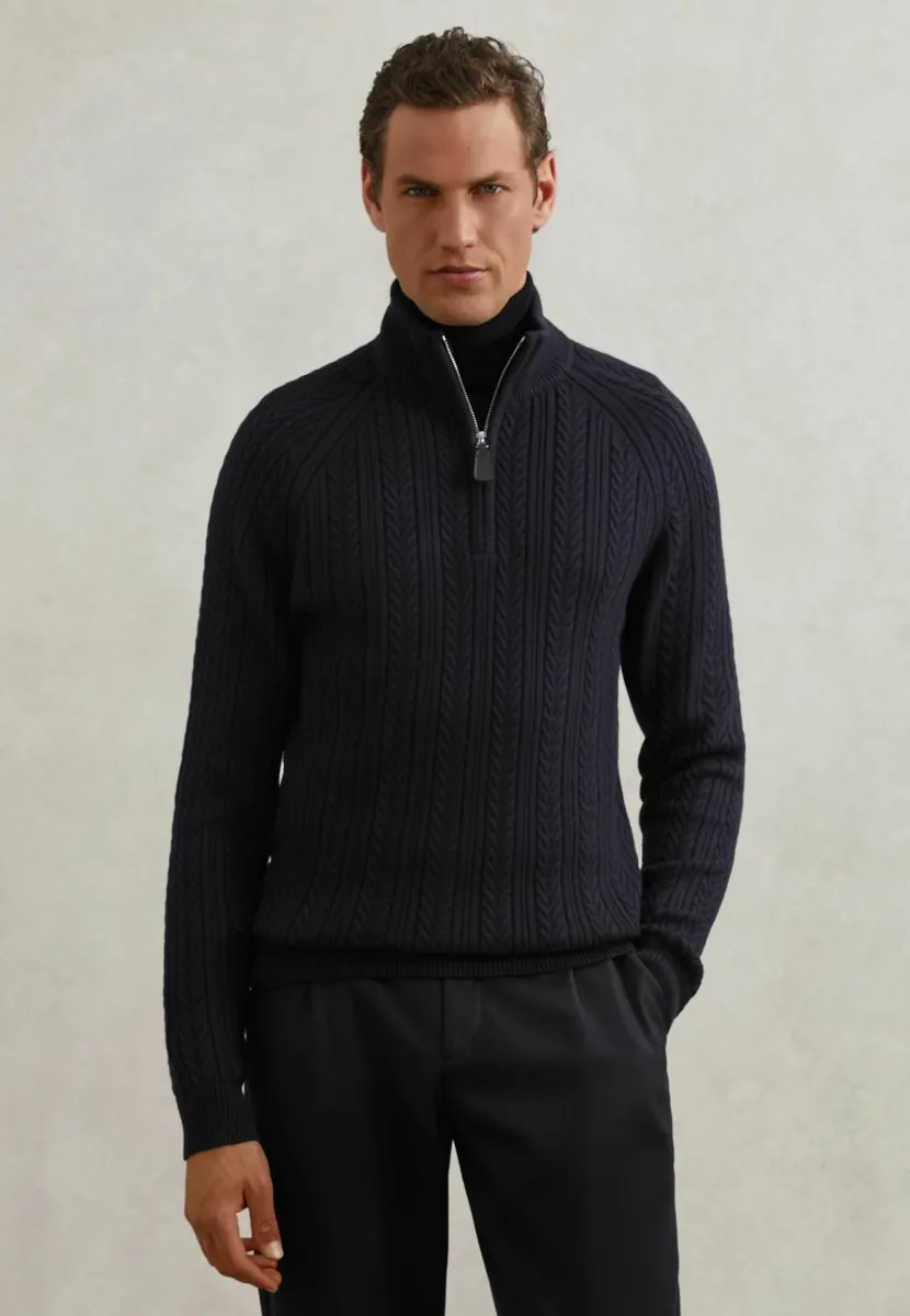 REGULAR FIT - LOXLEY  - Strickpullover - navy