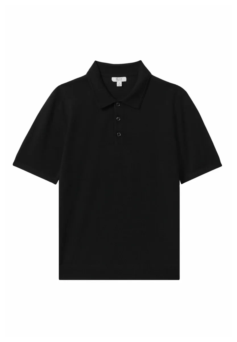 REGULAR FIT MANOR - Poloshirt - black