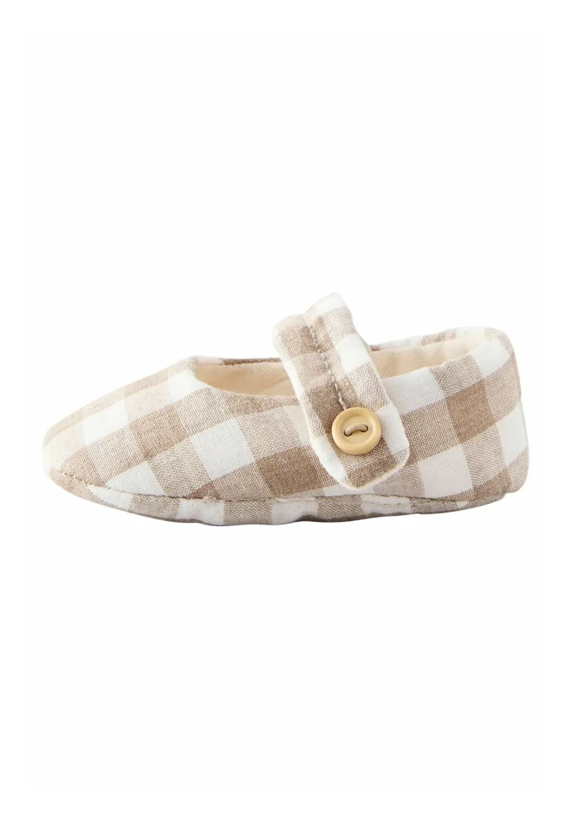 REGULAR FIT - MARY JANE - Krabbelschuh - neutral gingham