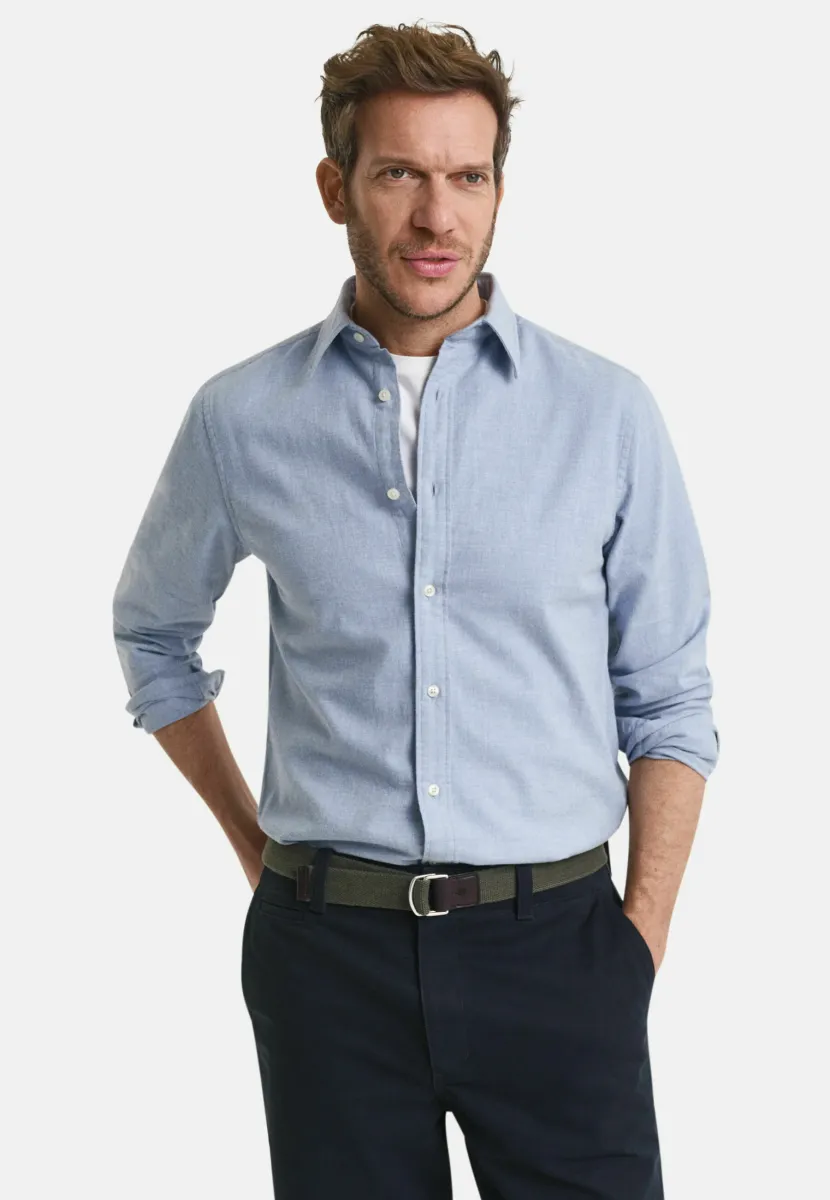 REGULAR FIT MELANGE - Hemd - light blue melange