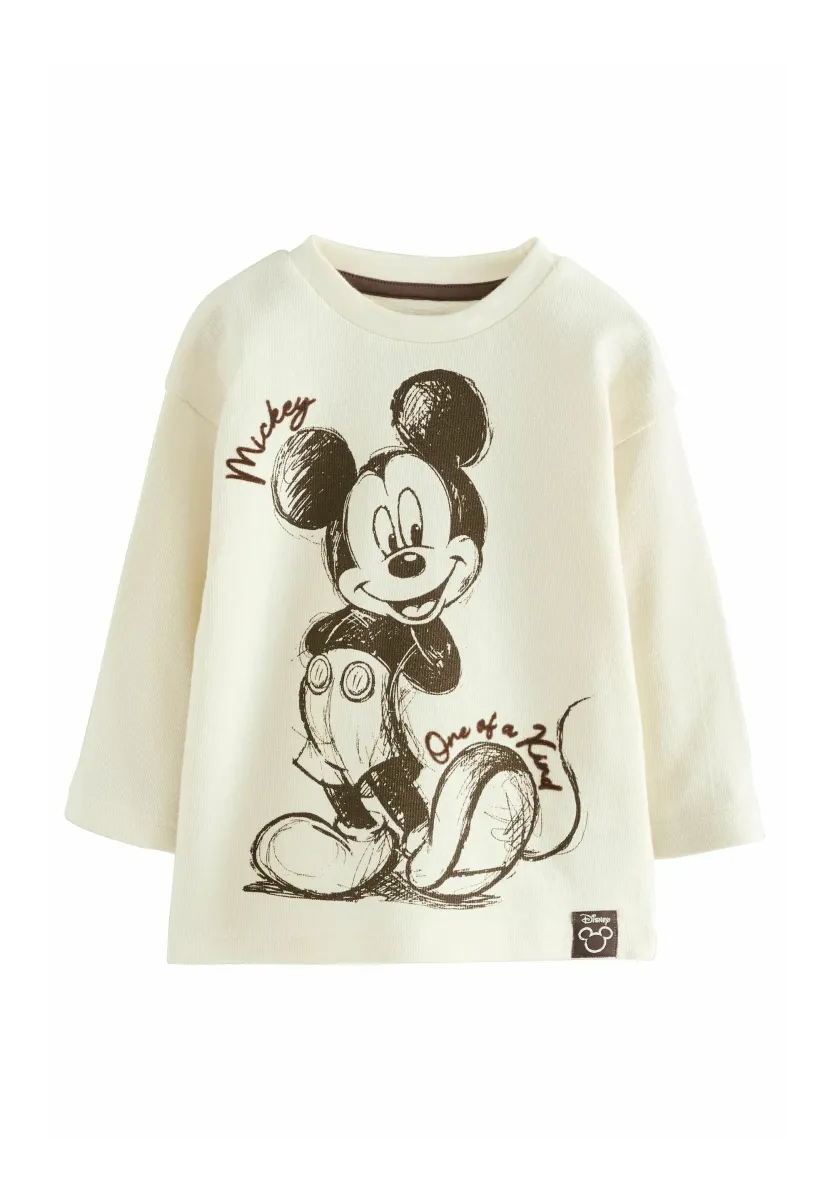 REGULAR FIT - MICKEY MOUSE  - Langarmshirt - oatmeal