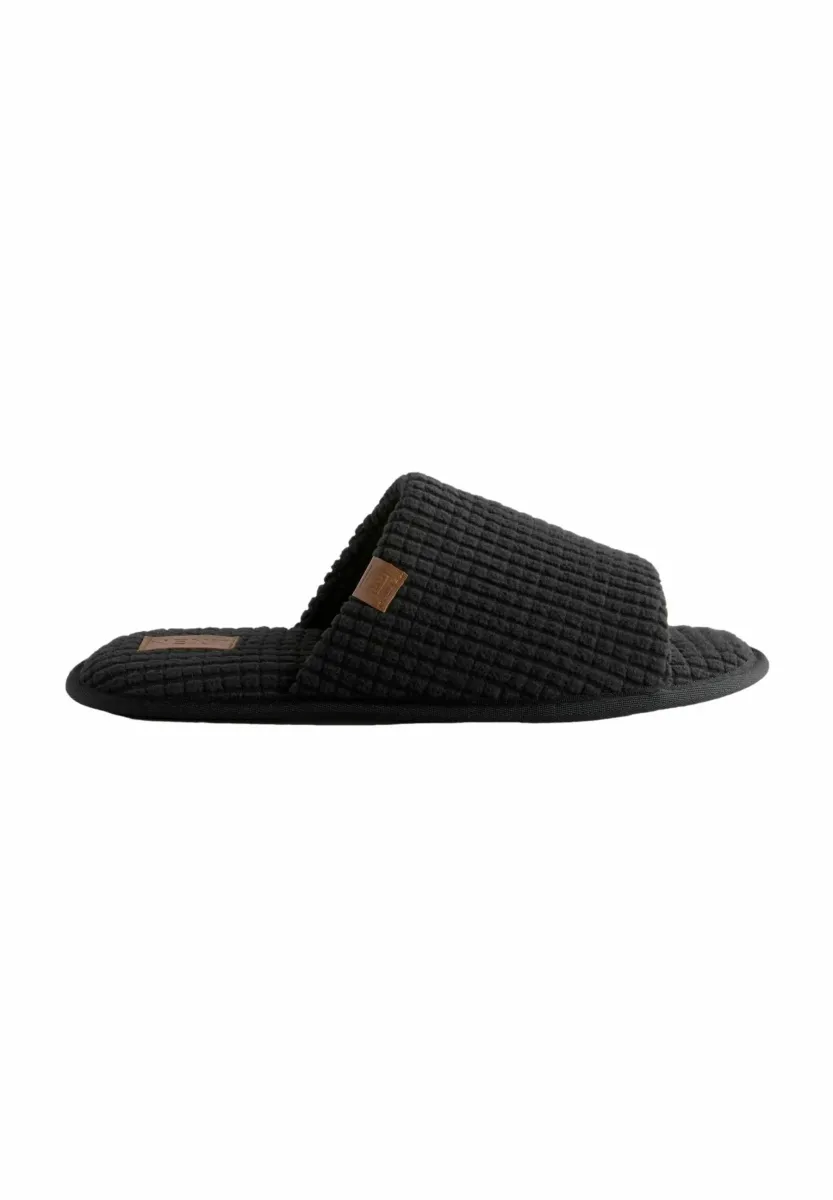 REGULAR FIT - MINIMAL - Pantolette flach - black
