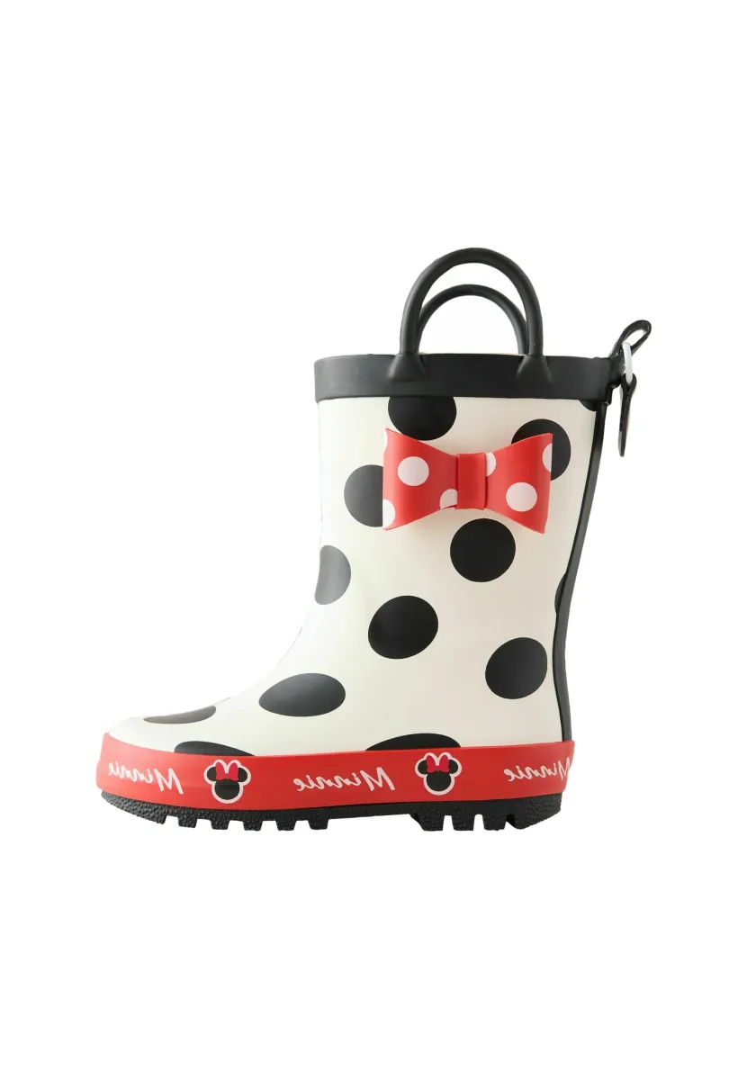 REGULAR FIT  MINNIE MOUSE    - Gummistiefel - black white red
