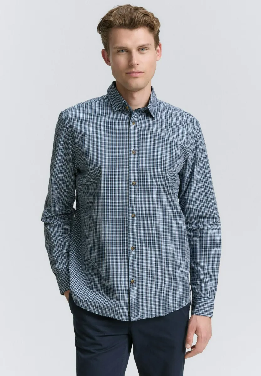 REGULAR FIT MIT KARO-MUSTER - Hemd - navy small check