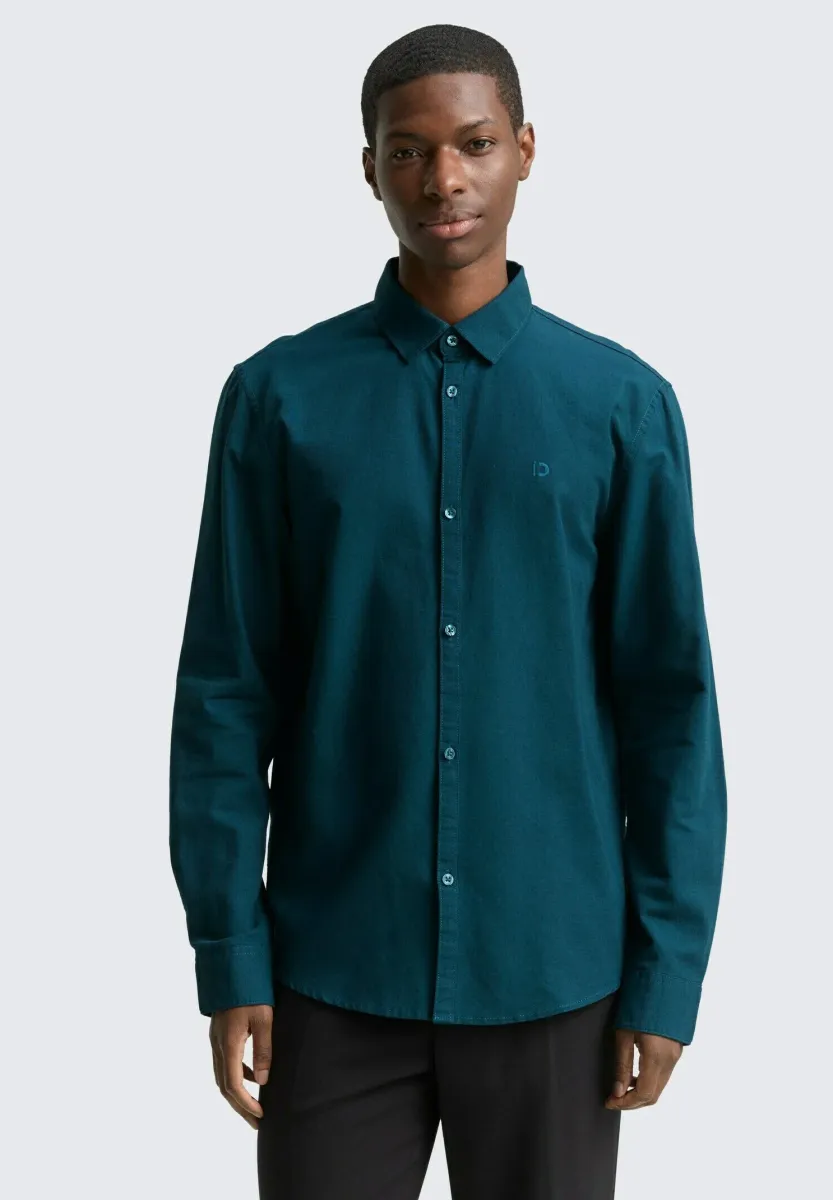 REGULAR FIT MIT LOGO - Hemd - deep pond green