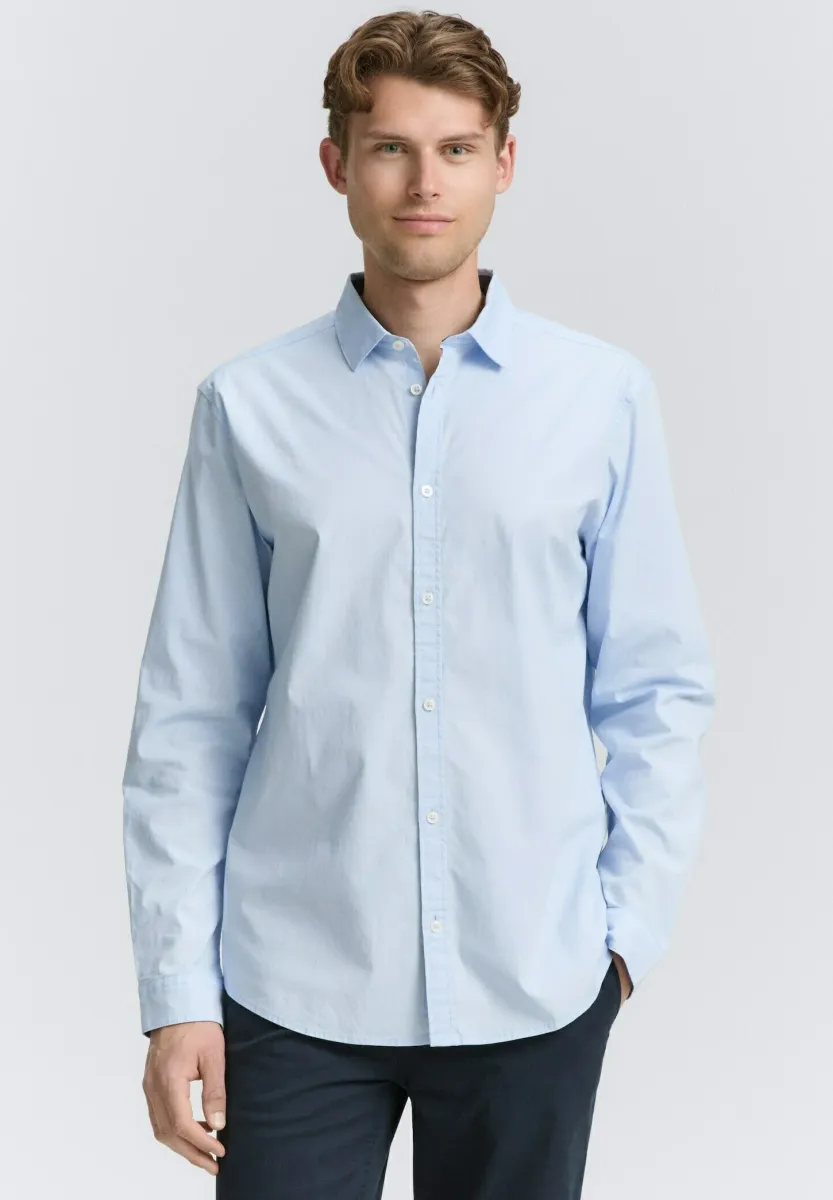 REGULAR FIT MIT STRETCH - Hemd - light metal blue