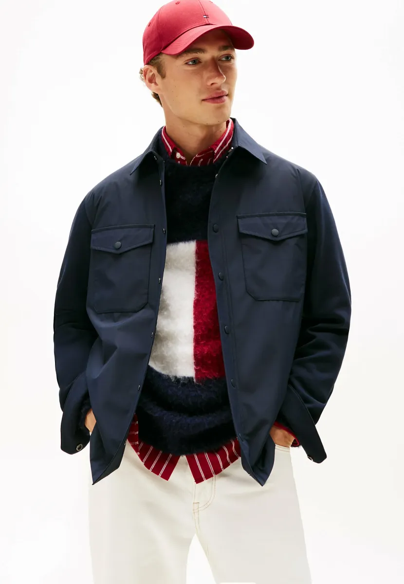 REGULAR FIT MIXED PANEL  - Hemd - navy blue