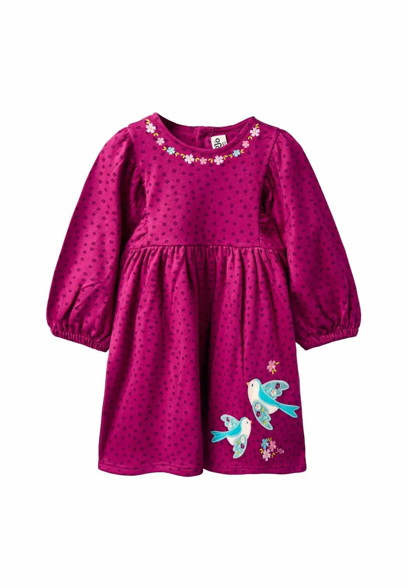 REGULAR FIT - MOUSE AND TEA CUP APPLIQUE - Jerseykleid - purple