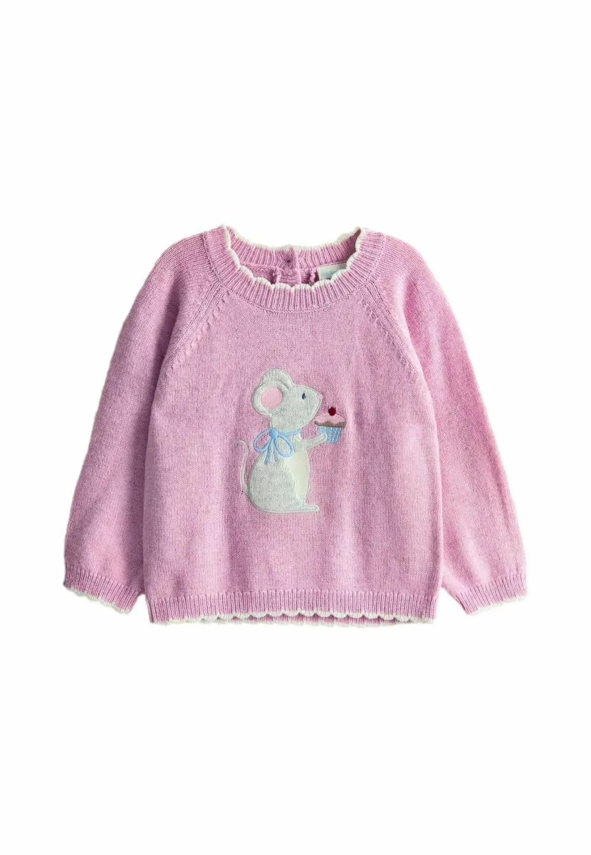 REGULAR FIT - MOUSE - Strickpullover - pink